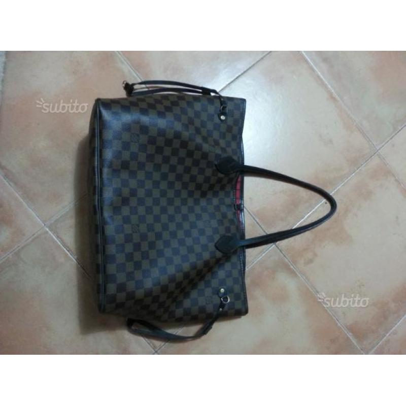 Borsa donna louis vuitton neverfull damier gm