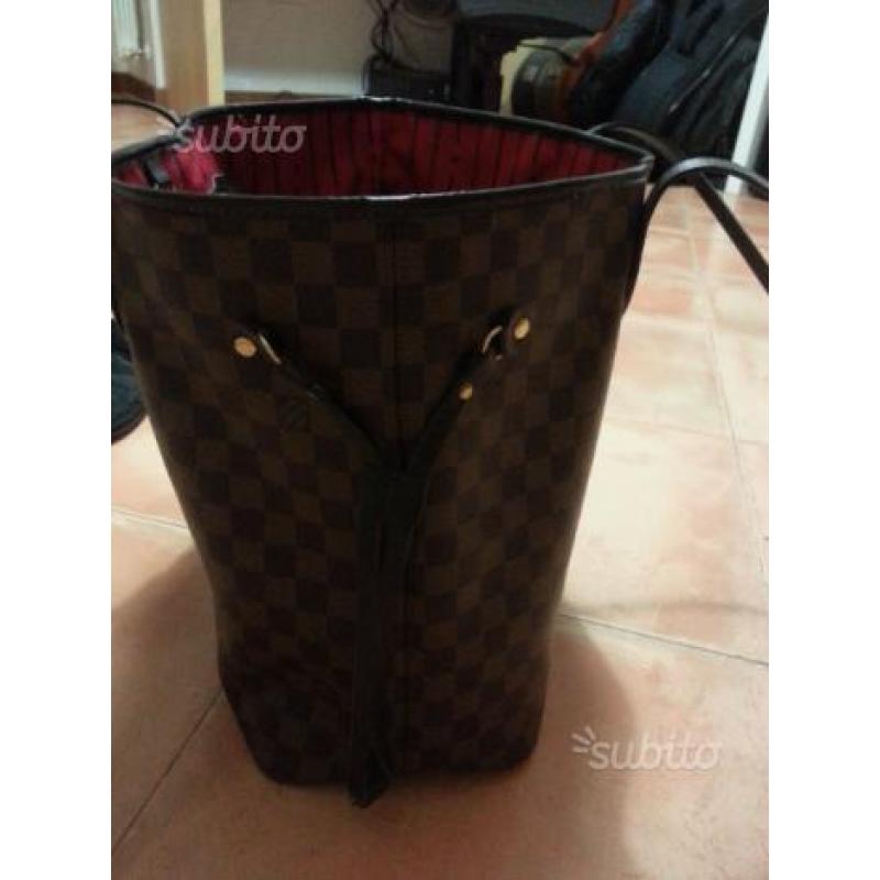 Borsa donna louis vuitton neverfull damier gm