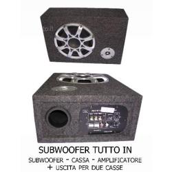 Subwoofer attivo auto amplificato 300w watt 300 ba