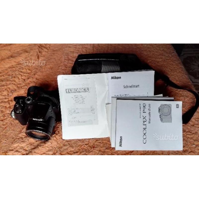 FOTOCAMERA NIKON COOLPIX P90 a 100, pagata 399