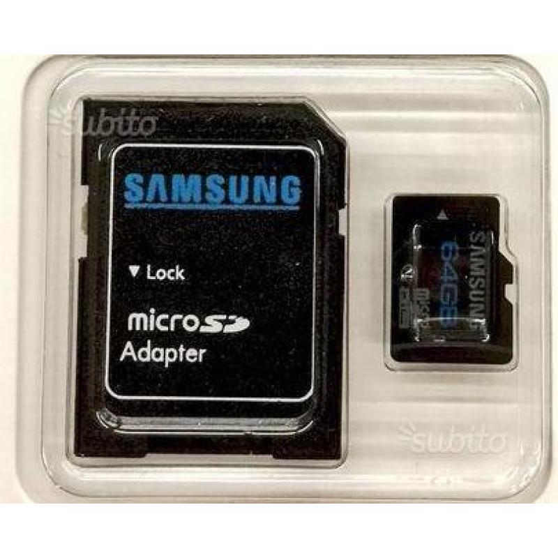 Micro sd 64 giga originale samsung