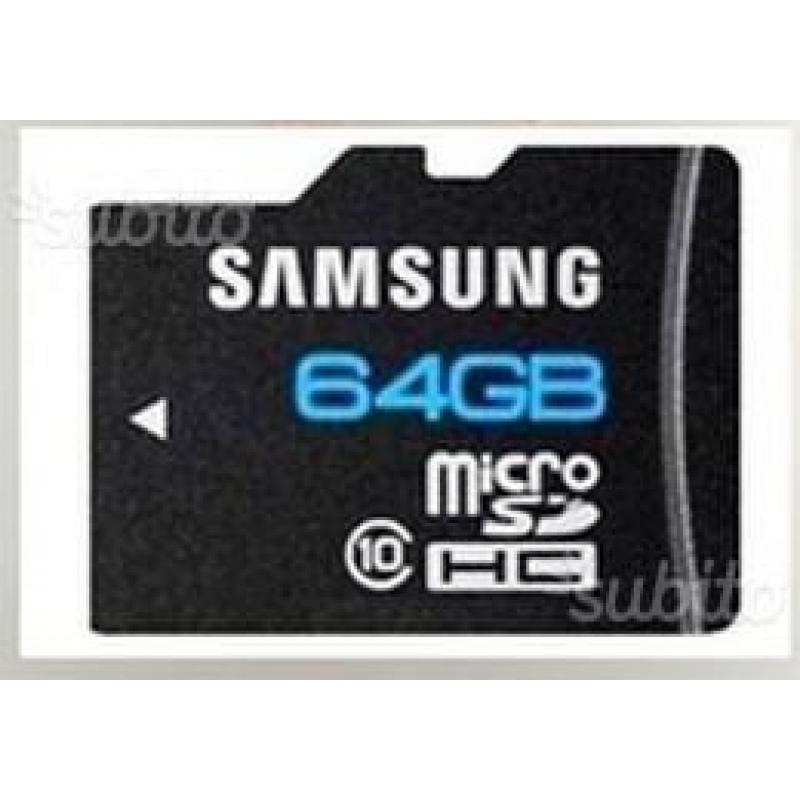 Micro sd 64 giga originale samsung