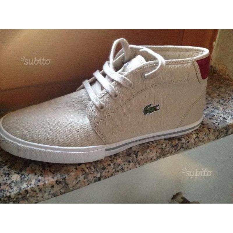 Lacoste Ampthill beige n. 37 nuove con scatola