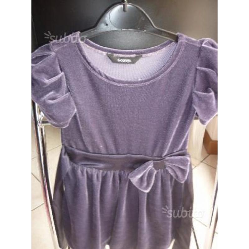 Vestito viola 86-92 cm (1-2 anni) mai usato