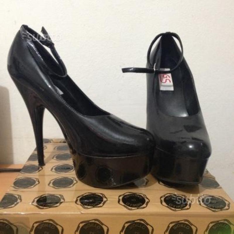 Scarpe PVC Nero lucido 37