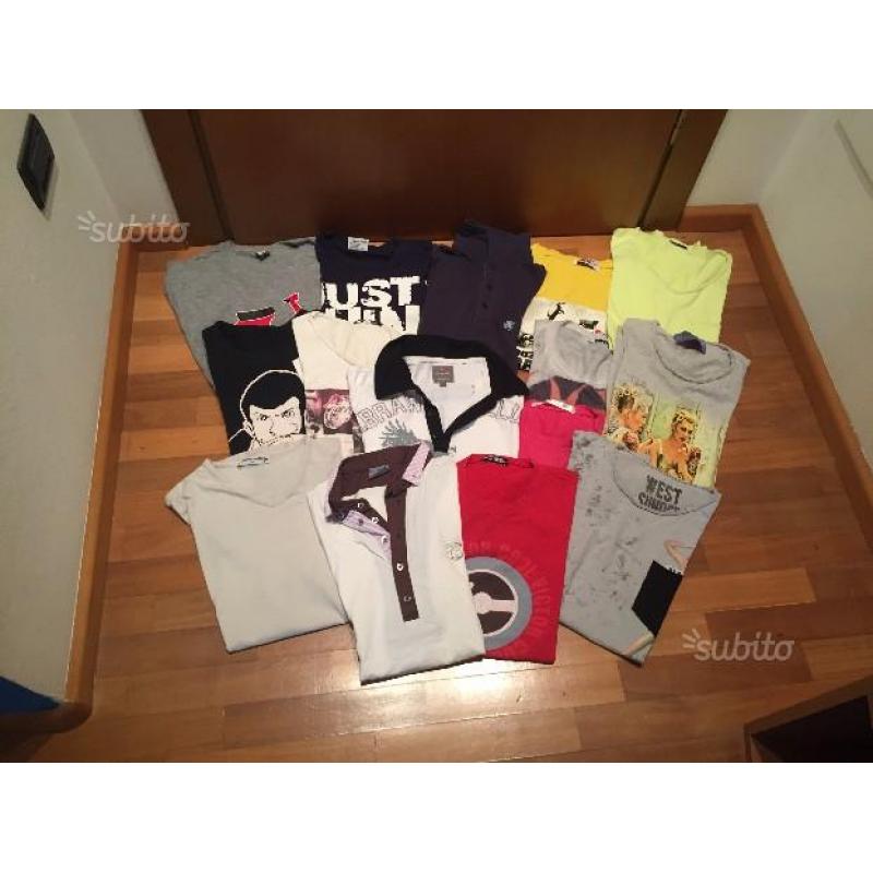 10 T shirt e polo taglia M