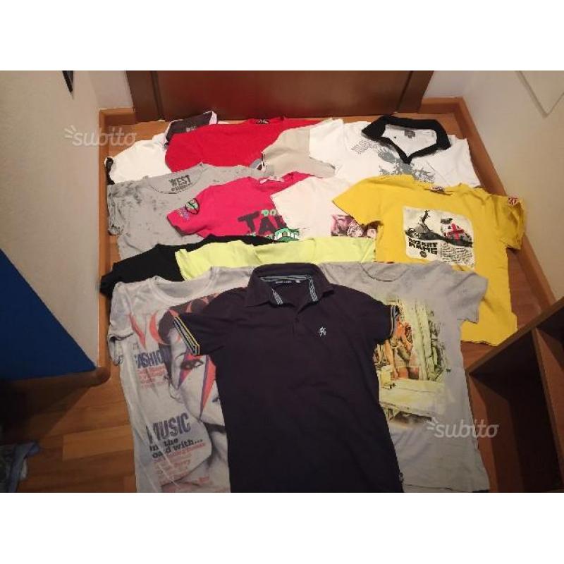 10 T shirt e polo taglia M