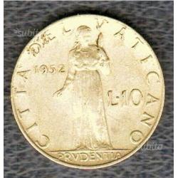 10 lire Vaticano 1952