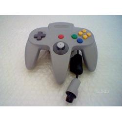 Nintendo 64 3 joy pad grigio rosso blu 2 prolunga