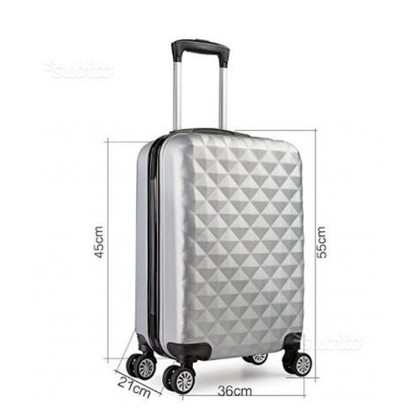 Trolley valigia 55cm bagaglio a mano ABS 40L 2.4kg