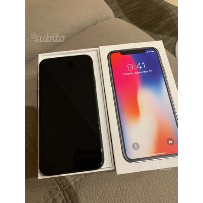 I phone x 256gb nero Apple care