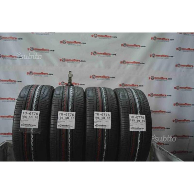 4 pneumatici 195/50/16 BRIDGESTONE TU-6776