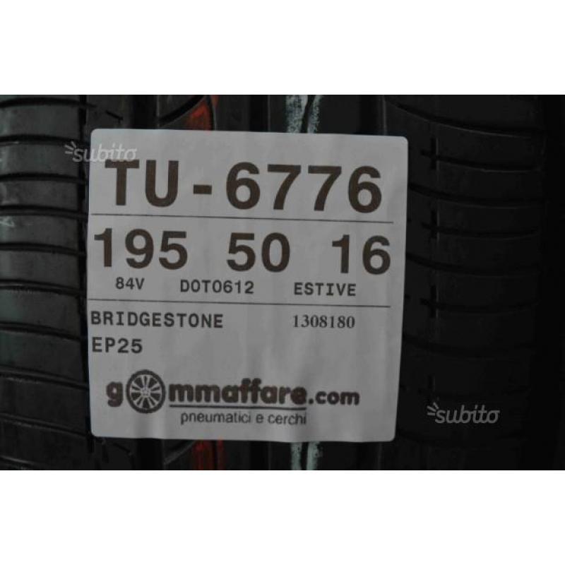 4 pneumatici 195/50/16 BRIDGESTONE TU-6776