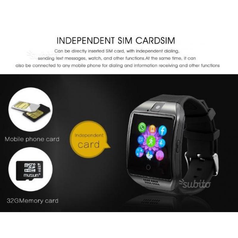 New Smart Watch con Design Curvo Sim Slot Micro SD