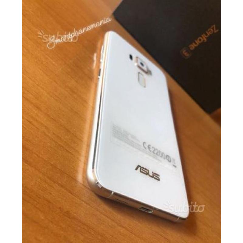 Asus Zenfone 3 dual sim bianco cornice gold